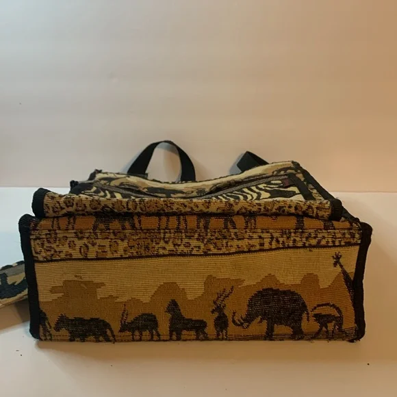 Animal Print Bag W/change Purse Approximately 12 X 12 X 5 Really Cute Used - Picture 5 of 7